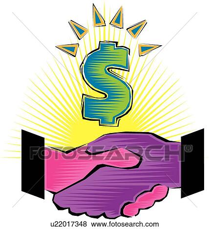 Clip Art - Business agreement . Fotosearch