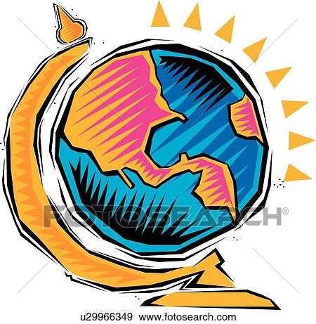 Clip Art - Business globe. Fotosearch