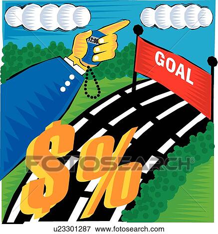 Business goals View Large Clip Art Graphic Clip Art - Business goals . Fotosearch