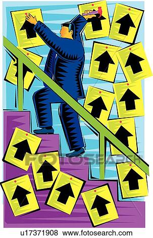Business moving up Clip Art | u17371908 | Fotosearch
