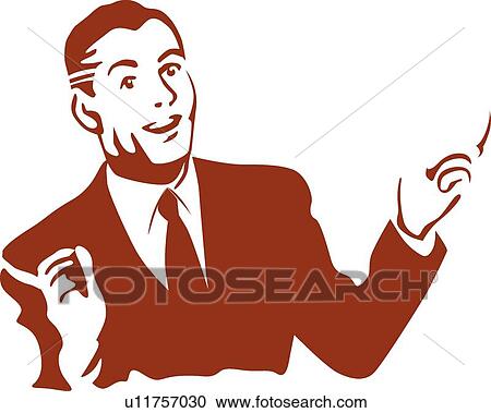 Clipart - Businessman. Fotosearch
