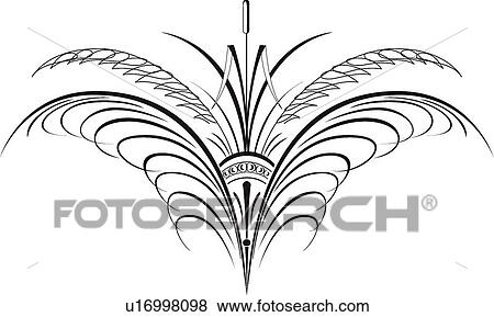 Calligraphic Design Element View Large Clip Art Graphic Clip Art - Calligraphic Design Element. Fotosearch