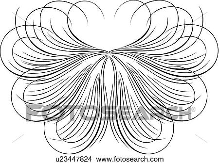 Clipart - Calligraphic Design Element. Fotosearch