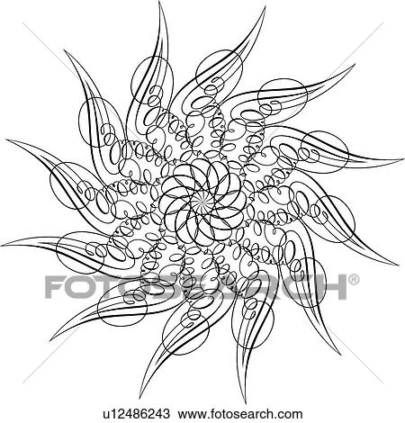 Calligraphic Design of a circle of wings View Large Clip Art Graphic Clipart - Calligraphic Design of a circle of wings. Fotosearch