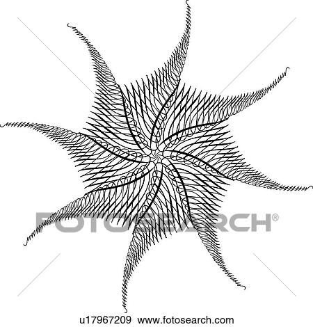 Calligraphic Design of a star with eight points View Large Clip Art Graphic Clip Art - Calligraphic Design of a star with eight points. Fotosearch