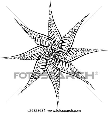 Calligraphic Design of an eight pointed star View Large Clip Art Graphic Clipart - Calligraphic Design of an eight pointed star. Fotosearch