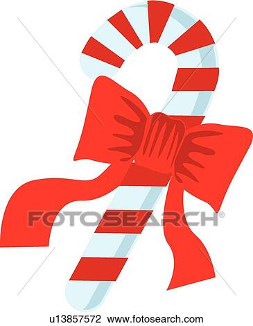 Clipart - Candy cane. Fotosearch