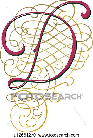 Capital letter d Clipart | u12661270 | Fotosearch