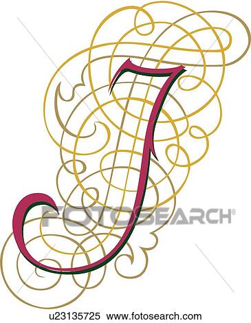 Clipart - Capital letter j. Fotosearch
