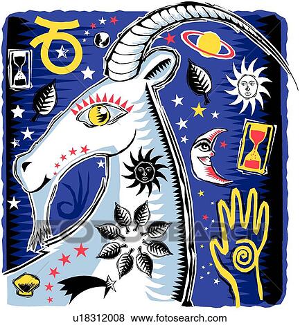 Capricorn View Large Clip Art Graphic Clip Art - Capricorn. Fotosearch