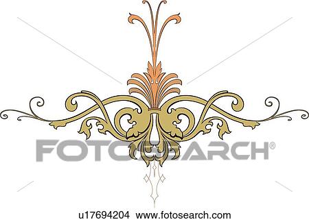 Clipart - Chandelier design . Fotosearch