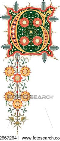 Cinderella letter G View Large Clip Art Graphic Clipart - Cinderella letter G. Fotosearch