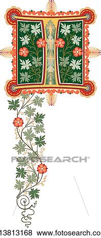 Cinderella letter I View Large Clip Art Graphic Clip Art - Cinderella letter I. Fotosearch