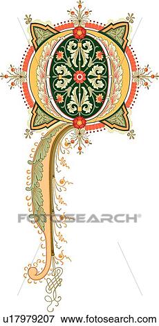Cinderella letter O View Large Clip Art Graphic Clip Art - Cinderella letter O. Fotosearch