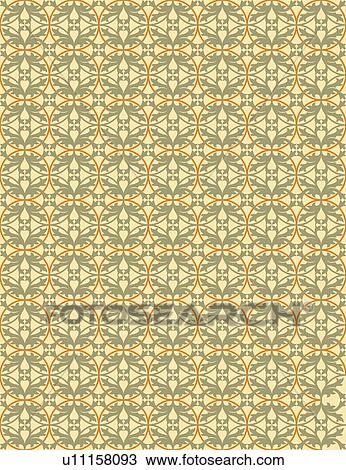 Circle and leaf tan background pattern View Large Clip Art Graphic Clipart - Circle and leaf tan background pattern. Fotosearch