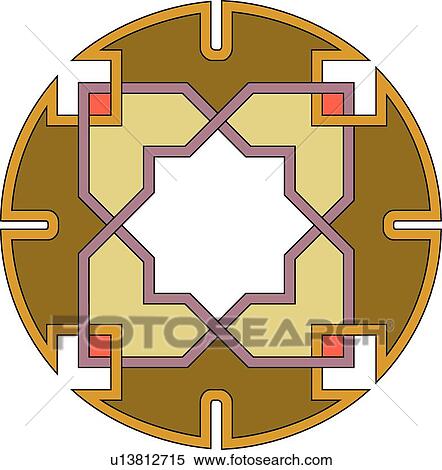 Circle with knot pattern View Large Clip Art Graphic Clipart - Circle with knot pattern . Fotosearch
