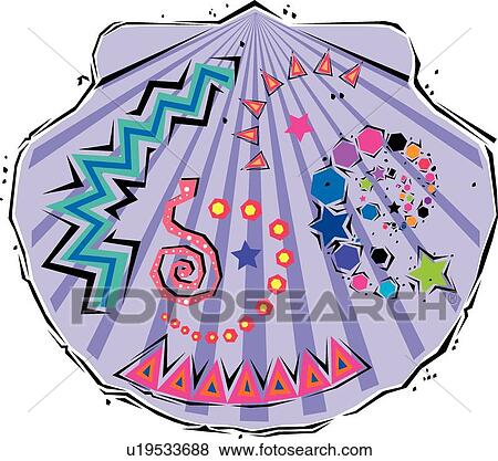 Clam shell View Large Clip Art Graphic Clip Art - Clam shell. Fotosearch
