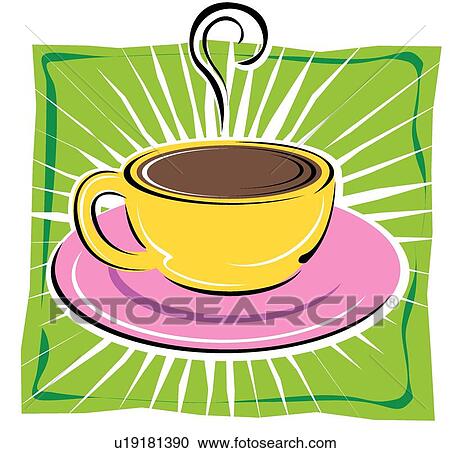 Clipart - Coffee cup . Fotosearch