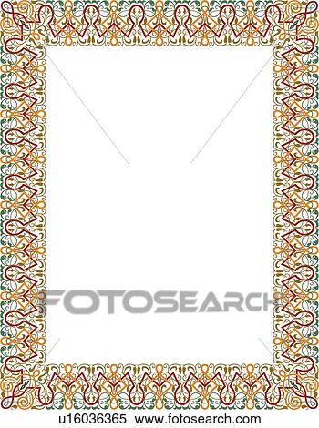 Colorful Wide Border View Large Clip Art Graphic Clipart - Colorful Wide Border. Fotosearch