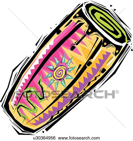 Clip Art - Conga drums. Fotosearch