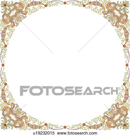 Copy space fancy circle frame View Large Clip Art Graphic Clipart - Copy space fancy circle frame. Fotosearch