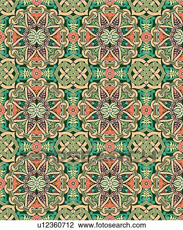 Coral and green background pattern View Large Clip Art Graphic Clipart - Coral and green background pattern. Fotosearch