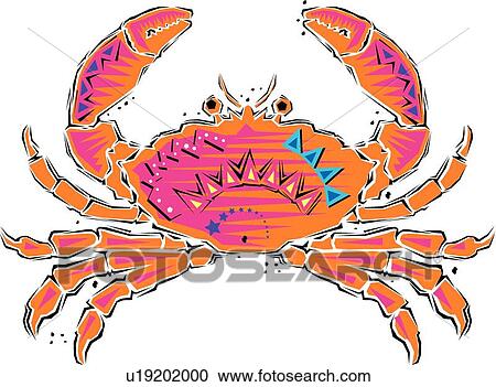 Clipart - Crab. Fotosearch