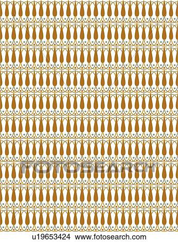 Clipart - Cream and brown oval background pattern. Fotosearch