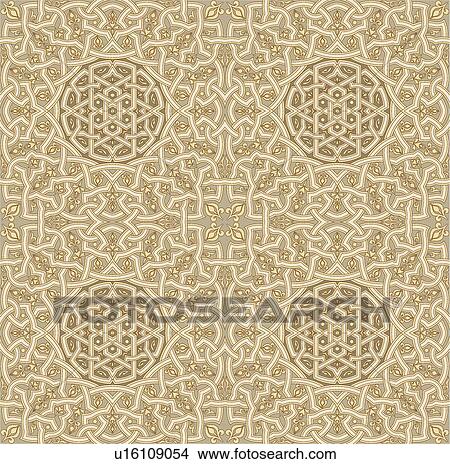 Cream brown fancy square background pattern View Large Clip Art Graphic Clipart - Cream brown fancy square background pattern. Fotosearch