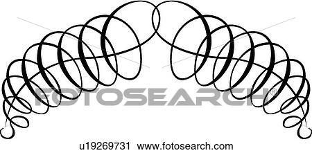 Clipart - Curved Header Calligraphic Design. Fotosearch