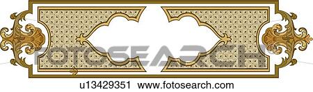 Decorative brown leaf horizontal Banner View Large Clip Art Graphic Clipart - Decorative brown leaf horizontal Banner. Fotosearch