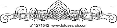 Decorative Calligraphic Design View Large Clip Art Graphic Clipart - Decorative Calligraphic Design. Fotosearch
