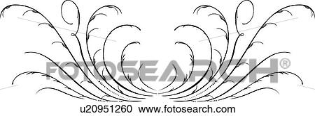 Delicate Calligraphic Design View Large Clip Art Graphic Clipart - Delicate Calligraphic Design. Fotosearch