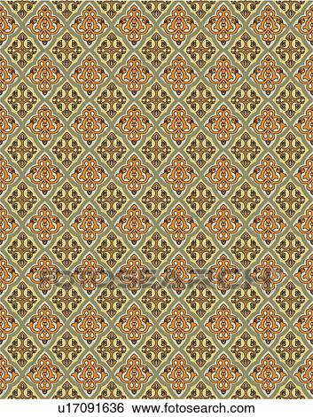 Diamond pink green and gold background pattern View Large Clip Art Graphic Clip Art - Diamond pink green and gold background pattern . Fotosearch