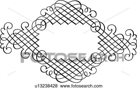 Diamond Shape Calligraphic Design View Large Clip Art Graphic Clip Art - Diamond Shape Calligraphic Design. Fotosearch