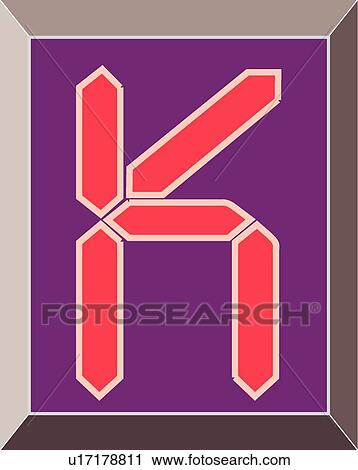 Clipart - Digital Capital K. Fotosearch