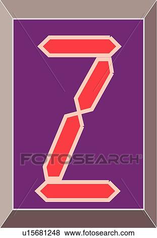 Clip Art - Digital Capital Z. Fotosearch