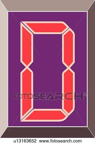 Digital letter D View Large Clip Art Graphic Clipart - Digital letter D. Fotosearch