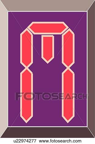 Digital letter M View Large Clip Art Graphic Clip Art - Digital letter M. Fotosearch