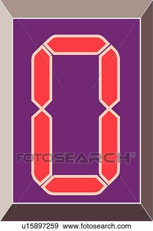 Digital letter O View Large Clip Art Graphic Clip Art - Digital letter O. Fotosearch