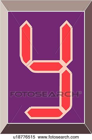 Clipart - Digital letter Y. Fotosearch