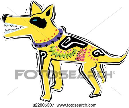 Dog View Large Clip Art Graphic Clip Art - Dog . Fotosearch