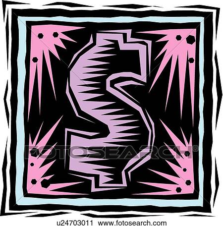 Clipart - Dollar sign. Fotosearch