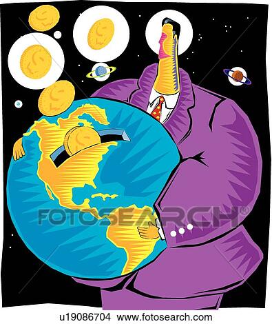 Clipart - Earth bank. Fotosearch