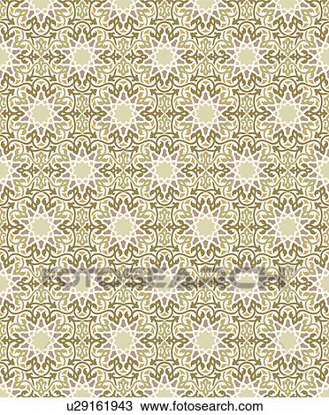 Elegant star brown and green background pattern View Large Clip Art Graphic Clipart - Elegant star brown and green background pattern. Fotosearch