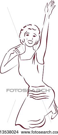 Clipart - Famous woman . Fotosearch
