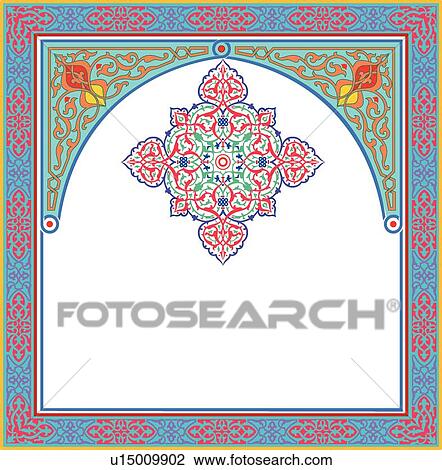 Fancy arch with copy space View Large Clip Art Graphic Clipart - Fancy arch with copy space . Fotosearch