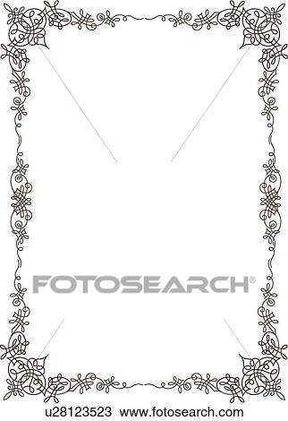 Fancy Border View Large Clip Art Graphic Clipart - Fancy Border. Fotosearch