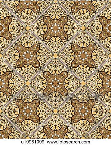 Clip Art - Fancy brown and lavender background pattern. Fotosearch