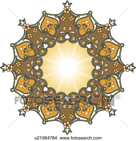 Fancy brown floral frame with copy space View Large Clip Art Graphic Clipart - Fancy brown floral frame with copy space. Fotosearch